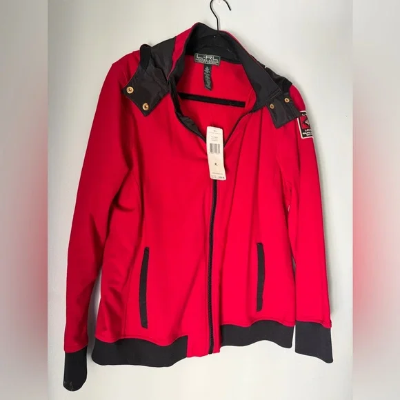 Ralph Lauren Active Red and Black Patch Jacket, NWT, Women’s XL - Picture 2 of 8